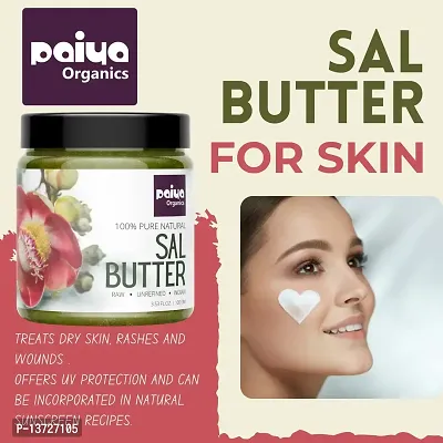 Paiya organics 100% Pure Natural Sal Butter Raw | Unrefined | Indian Great for Smooth ,Moisturize, Repair Damaged  Cracked Skin  Hair, DIY Products 100gm-thumb3