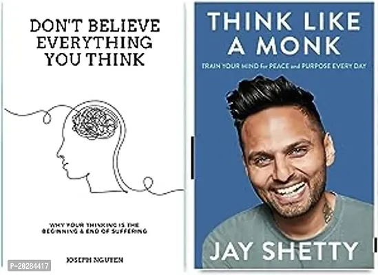 Think Like a Monk + Don't Believe everything you Think (Self Help Books Combo)