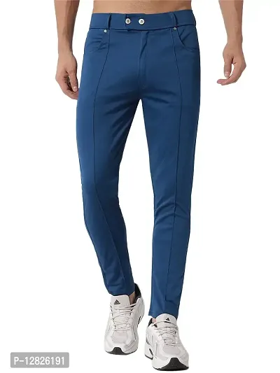 Rio Fashion Standard Trendy Cotton Solid Men's Cargo Pants Multiple Color- Blue/Yellow - flybuy.in