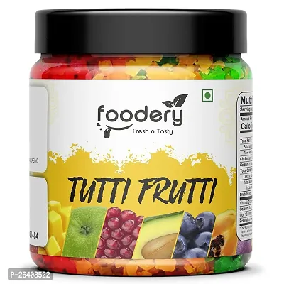 Foodery Tutti Frutti for Cake 400GM | Tuti Fruti | Cherries | Cherry-thumb0