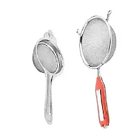 Classic Stainless Steel Tea Strainer And Stainless Steel Soup Strainer Premium Quality 2 Pieces-thumb3