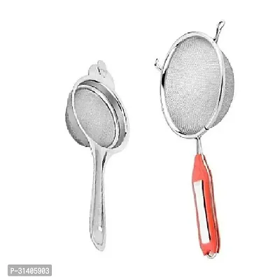 Classic Stainless Steel Tea Strainer And Stainless Steel Soup Strainer Premium Quality 2 Pieces-thumb4