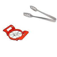 Plastic Apple Cutter Cutter With Stainless Steel Momo Tong 2 Pcs-thumb2