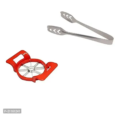 Plastic Apple Cutter Cutter With Stainless Steel Momo Tong 2 Pcs-thumb3