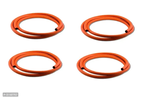 Four LPG Hose Flexible Gas Pipe -Steel Wire Reinforced 1.5 Meter -Pack Of 4