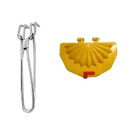 Stainless Steel Wire Tong Pakkad And Plastic Gujiya Mould Sancha Maker Pack Of 2-thumb3