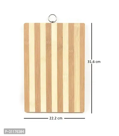 Useful Bamboo Cutting Chopping Board with Knife, Peeler And Gas Lighter- Pack Of 4-thumb4