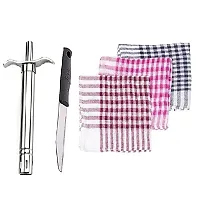 Stainless Steel Gas Lighter With Knife And Kitchen Use Roti Clothes 6 Pcs Set Of 3-thumb3