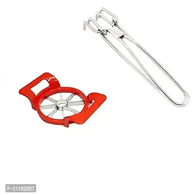 Plastic Apple Cutter Cutter With Stainless Steel Wire Pakkad Pack Of 2-thumb0