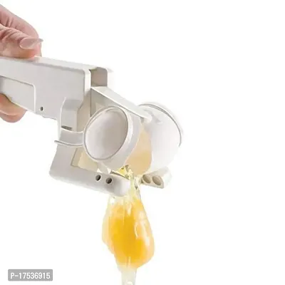 Plastic Handheld Egg Cracker With Separator Trendy Egg Cracker Neatly Cracks An Egg In Just One Motion
