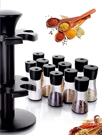 12 In 1 Spice Rack Plastic Spice Rack Spice Storage Container Revolving Rack Container Rack Spice Set-thumb1