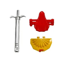 Stainless Steel Gas Lighter And Plastic Modak And Gujiya Mould Sancha Maker 3 Pcs-thumb2