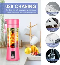 Portable Electric Usb Juice Maker Juicer Bottle Blender Grinder Mixer,6 Blades Rechargeable Bottle With Plastic-thumb2