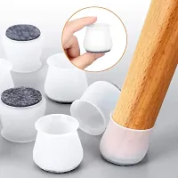 Silicone Anti-Slip Furniture Leg Protection Cover To Prevent Scratches, Reduce Noise, Anti-Slip | Furniture Leg Covers For Chair, Stool, Table Multicolor-thumb2