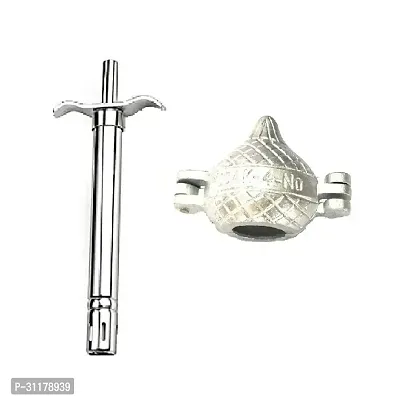 Stainless Steel Gas Lighter With Aluminium Modak Mould 2 Pcs