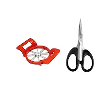 Classic Plastic Apple Cutter Cutter And Multiperpose Small Scissore 2 Pieces-thumb3