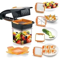 Power Free With 5 In 1 Multifunction Vegetable Dicer -Set Of Two, Multi Colour-thumb1