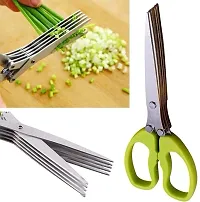 Stainless Steel 5 Blade Vegetable Scissor For Kitchen-thumb2