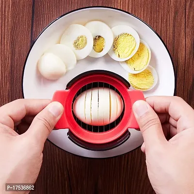 3 In 1 Egg Slicer For Boiled And Sort Fruits,Stainless Steel Wire With 3 Slicing Style-thumb3