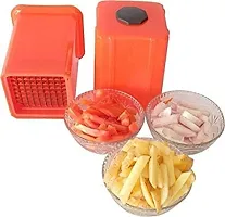 Potato Chips Cutter Slicer French Fries Maker Red -Pack One-thumb1