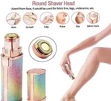 Painless facial hair remover for women, portable eyebrow trimmer hair removal 2 in 1 rechargeable trimmer epilator kit, painless hair remover for eyebrow lips facial with led lights-thumb3