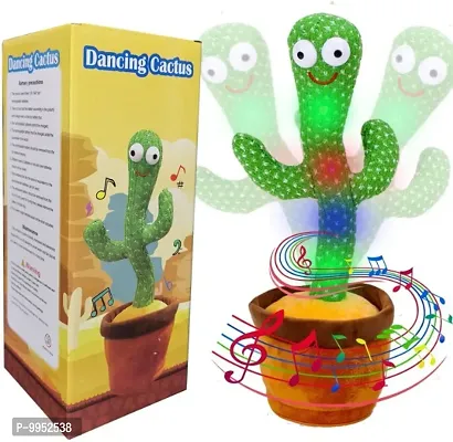 Dancing Cactus Talking Toy, Cactus Plush Rechargeable Toy, Wriggle  Singing Recording Repeat What You Say Funny Educati-thumb2