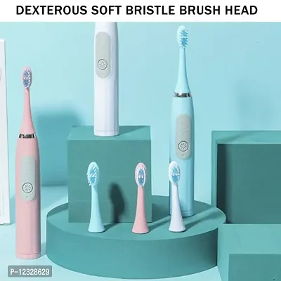 Electric Toothbrushes  Ultrasonic Tooth Brush with Brush Heads 2 Cleaning Modes and  IPX7 Waterproof Cleaning Toothbrushes for Adults and Kids-thumb3