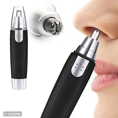 3 In 1 Electric Nose Hair Trimmer For Men Women Dual Edge Blades Painless Electric Nose And Ear Hair Trimmer Eyebrow Clipper Waterproof Eco Travel User Friendly Multicolour Nose Hair Trimmer Hair Removal Trimmers-thumb3