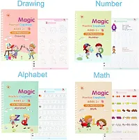 Ferrena 4 pcs magic practice copybook  10 refill for kids handwriting English reusable magical tracing book letter writing set-thumb4