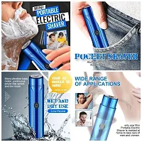 Mini portable electric shaver- Usb rechargeable best razor with waterproof compact cordless quick charge nose trimmer for wet and dry use for shaver traveller-thumb1