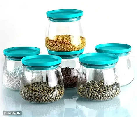 Ferrena  Plastic Airtight Container Jar Set For Kitchen - 900  ml Set Of 6 Made In India-thumb3
