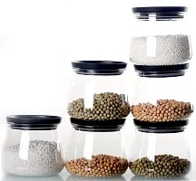 Ferrena Plastic Airtight Container Jar Set For Kitchen - 900  ml Set Of 6 Made In India-thumb3