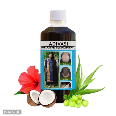 Adivasi Neelambari Herbal Hair oil, Basically Made By Pure Adivasi Ayurvedic Herbs (60ML)-thumb0