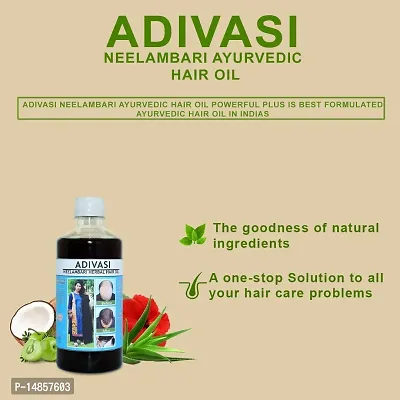 Adivasi Neelambari Herbal Hair oil, Basically Made By Pure Adivasi Ayurvedic Herbs (60ML)-thumb4