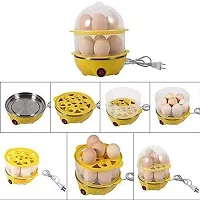 Egg Boiler Poacher Automatic Off Steaming Cooking Boiling Double Layer 14 Egg Boiler Multicolor-thumb2