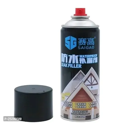 Waterproof Leak Proof Spray, Rubber Flex Repair  Sealant Crack Hole Spray, Leak Proof Spray (Pack of 1, Black)-thumb0