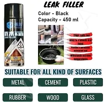 Waterproof Leak Proof Spray, Rubber Flex Repair  Sealant Crack Hole Spray, Leak Proof Spray (Pack of 1, Black)-thumb1