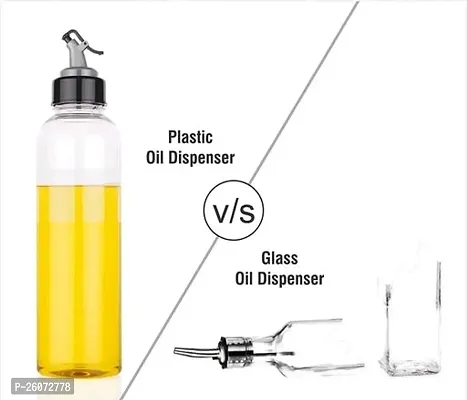 Plastic Oil Dispenser 1 Litre Cooking Oil Dispenser Bottle Oil Container,Transparent-thumb4