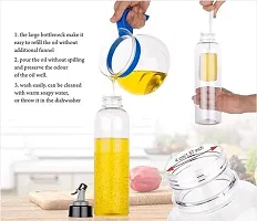 Plastic Oil Dispenser 1 Litre Cooking Oil Dispenser Bottle Oil Container,Transparent-thumb1