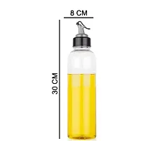 1000 ml cooking plastic oil dispenser bottle cap with 1 spatula + 1 cooking brush (pack of 2)-thumb4