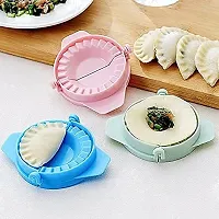 Plastic Momos Maker Gujiya Maker Tools Gujiya Maker Device Easy Mould Machine Cooking Tool Multicolor (2 PCS Multicolor)-thumb1