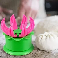 Steam Bun Dumpling Momos Maker, Momo Maker Mould Shapes Plastic (Multicolor pack 1)-thumb1