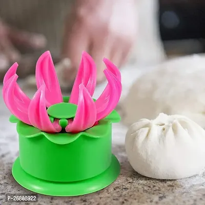 Steam Bun Dumpling Momos Maker, Momo Maker Mould Shapes Plastic (Multicolor pack 1)-thumb2