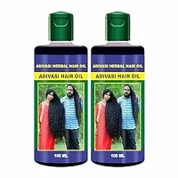 Adivasi Herbal Hair Oil Organics Adivasi Hair Oil Repair  No Frizz, Nourishing  Hydrating (100ml) Pack 2-thumb2