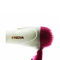 Nova Maddy 1290 Professional with 2 Speed Control Electric Foldable Hair Dryer, 1000 Watt (Pink Or Blue)(pack1)-thumb1