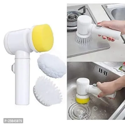 Ferrena 5in 1 Multi-Functional Electric Cleaning Brush 5 in 1 Magic Power Spin Scrubber with Buffer Polisher, for Bathroom, Shower, Tub, Kitchen Floor Electric Spin Scrubber-thumb4