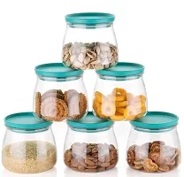 Ferrena Plastic Airtight Container Jar Set For Kitchen - 900  ml Set Of 6 Made In India-thumb2