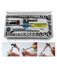 40 in 1 Automobile Box Wrench Sleeve Suit Auto Car Repair Hardware 40 in 1 Pcs Tool Kit and Screwdriver and Socket Set-thumb2