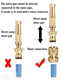 Brass Water Spray Nozzle Suitable for 1/2 Hose Pipe Adjustable Brass Spray Nozzle-thumb3