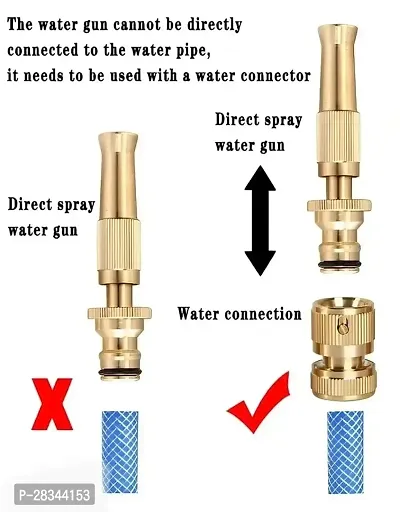 Brass Water Spray Nozzle Suitable for 1/2 Hose Pipe Adjustable Brass Spray Nozzle-thumb4